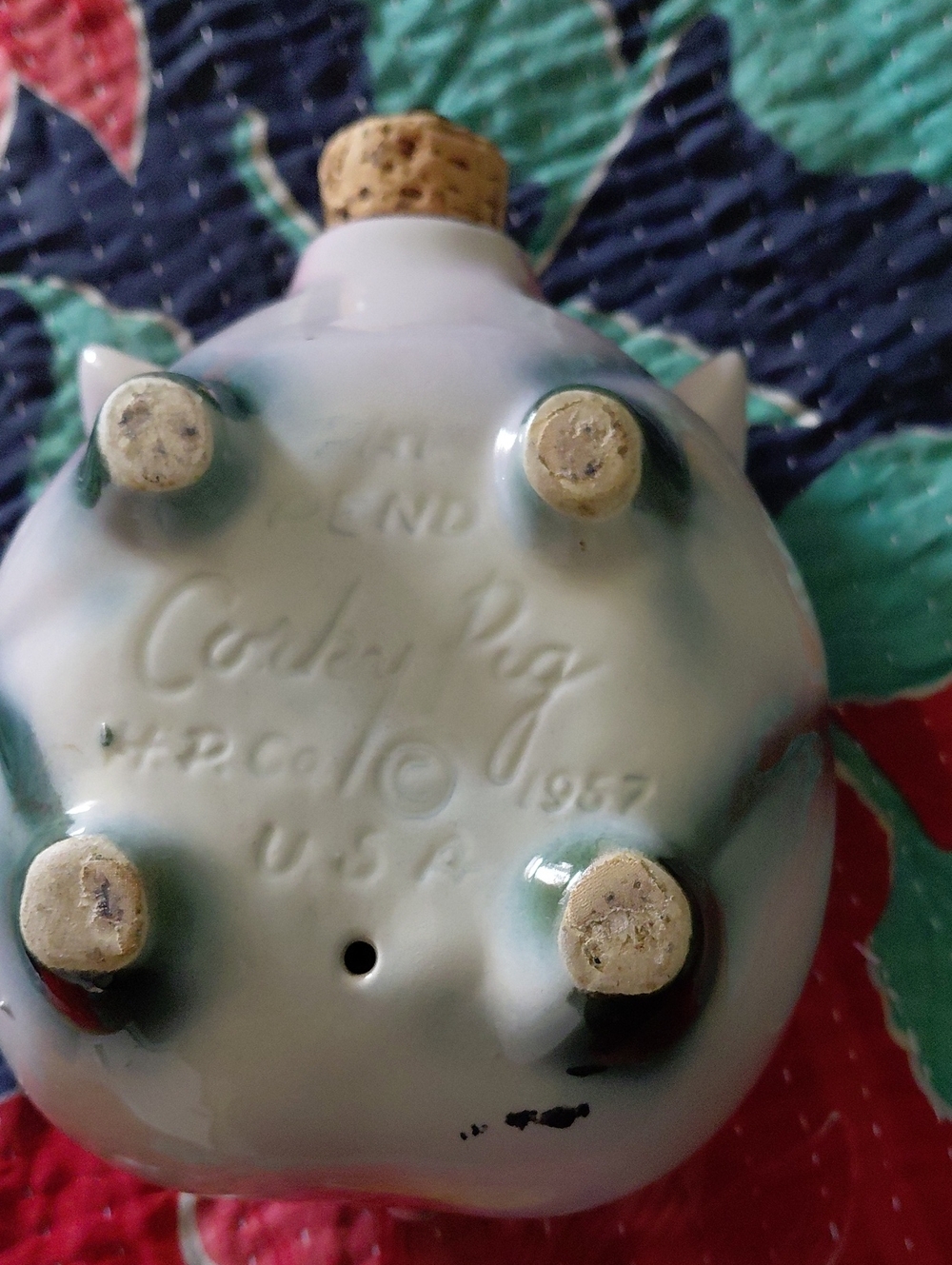 1957 Corky Hull Piggy Bank Perfect - Picture 3 of 4